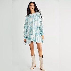 NWT Free People | Aurora Tie Dye Shirtdress